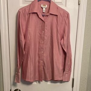 Talbots Pink Wrinkle-Resistant Shirt
